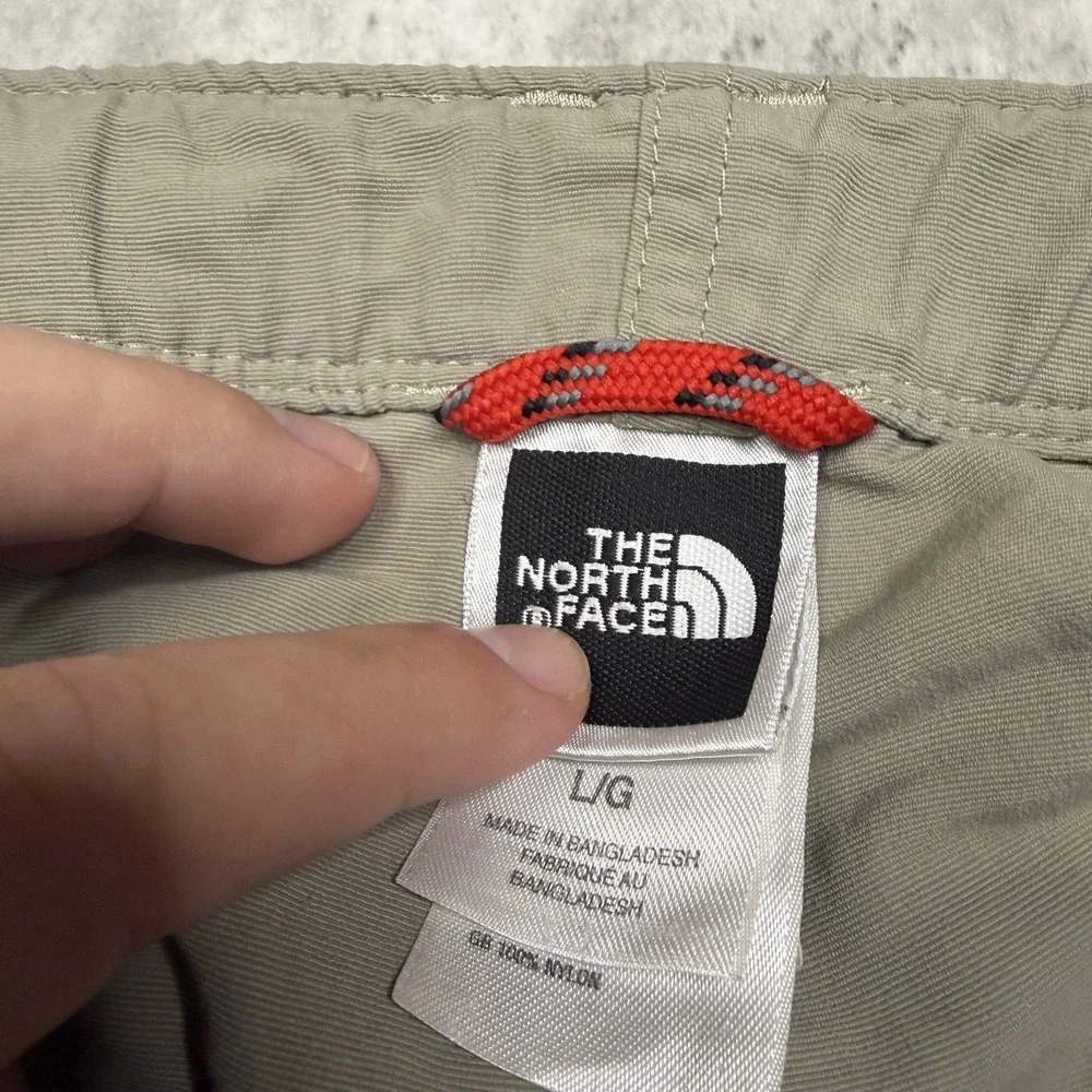 The North Face Men's Large Nylon Convertible Cargo Hiking Pants Outdoor Beige